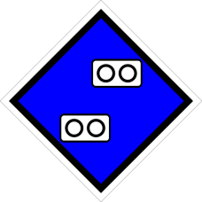 Знак железнодорожный «Подготовиться к опусканию токоприемника»