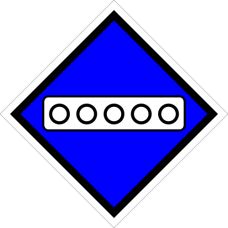 Знак железнодорожный «Опустить токоприемник»
