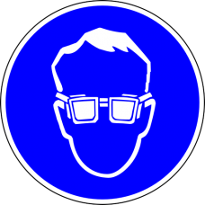 Знак M01 Работать в защитных очках