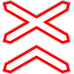Знак 1.3.2 Многопутная железная дорога